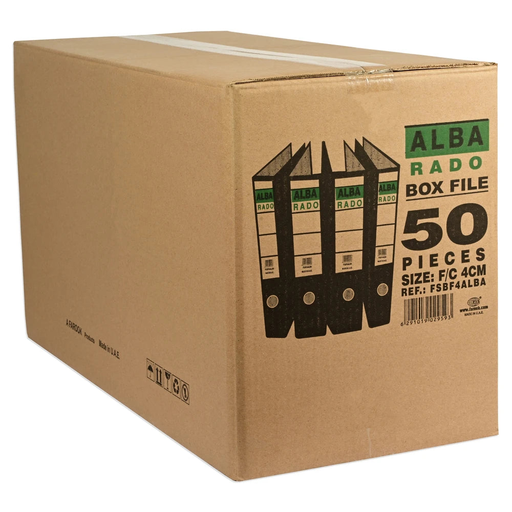 ALBA RADO Box Files, Foolscap Size(210x330mm), 8cm