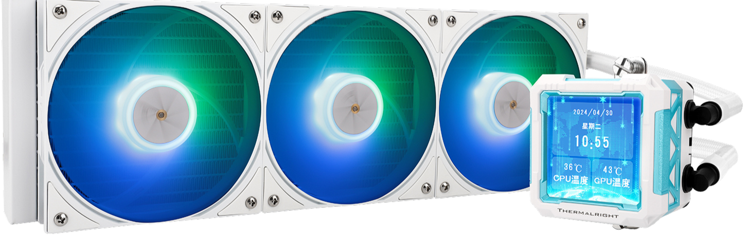 THERMALRIGHT Frozen Warframe PRO 360 – RGB Water Cooler with 3x PWM Fans, LCD Screen, AMD & Intel Compatible