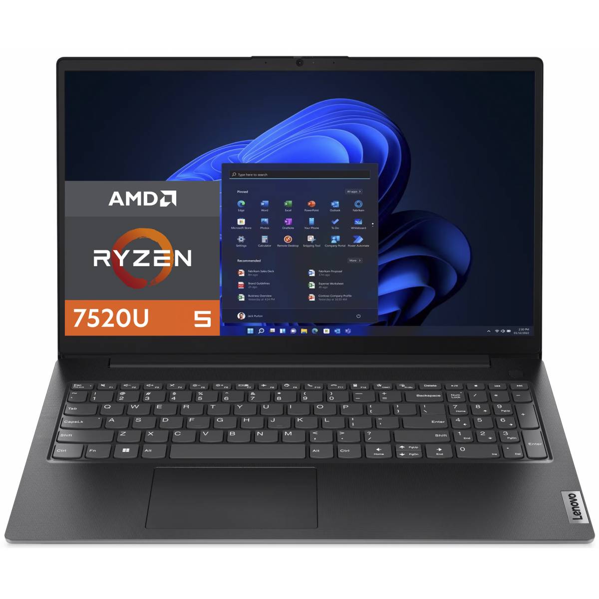 Lenovo V15 G4 (2024) Laptop - Ryzen 5 7520U, 8GB DDR5 RAM, 512GB SSD, 15.6" FHD, 2-Year Warranty