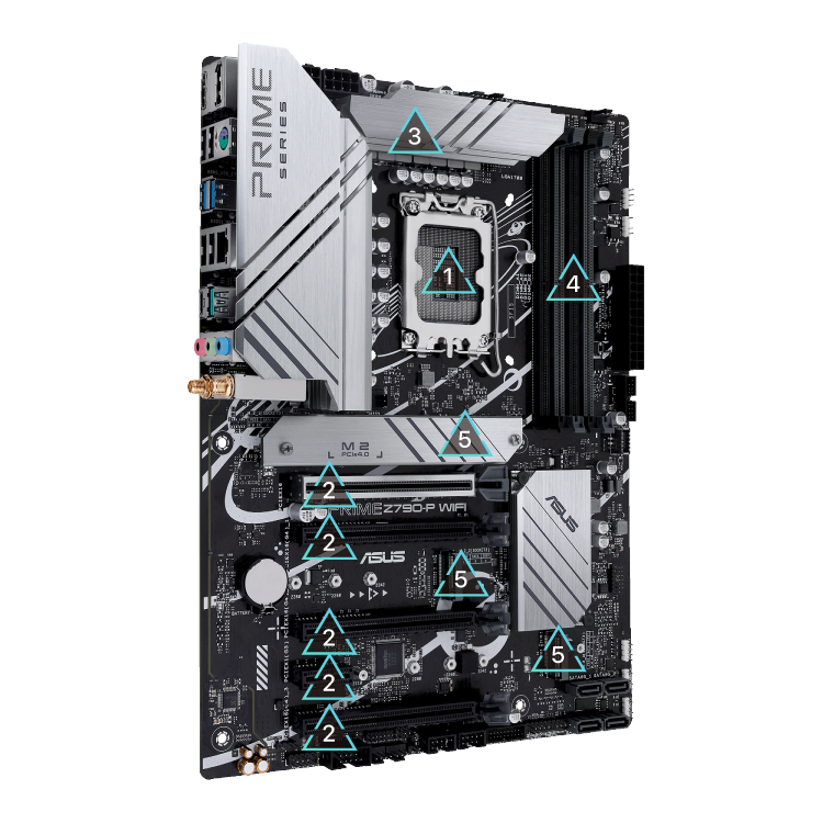 ASUS Prime Z790-P WiFi DDR4 ATX Motherboard – LGA 1700, 13th & 12th Gen Intel, PCIe, 3x M.2, Thunderbolt 4
