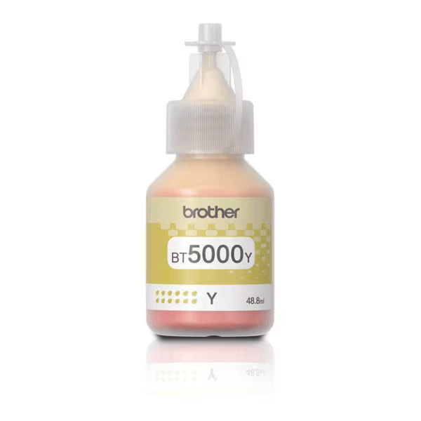 Brother BT5000Y Yellow Original Ink Bottle – Genuine Brother High-Yield Ink