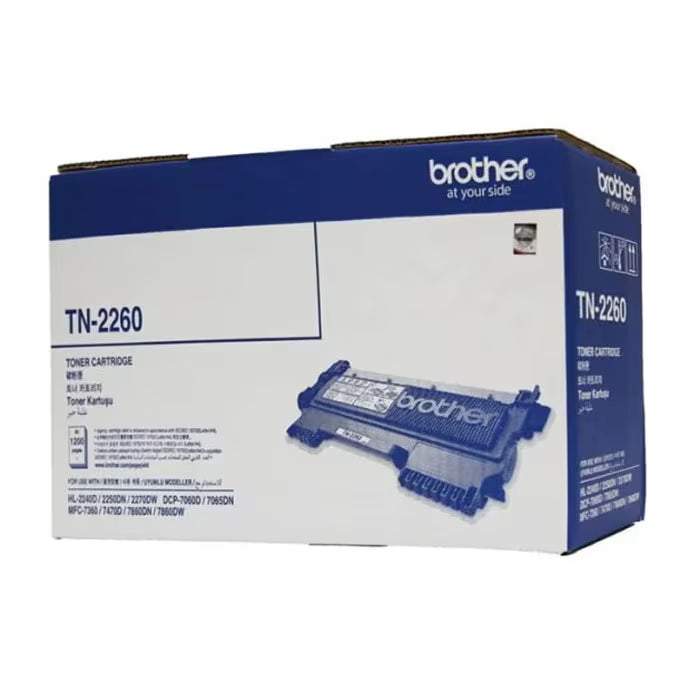 Brother TN-2260 Black Original Toner – Genuine Brother Cartridge