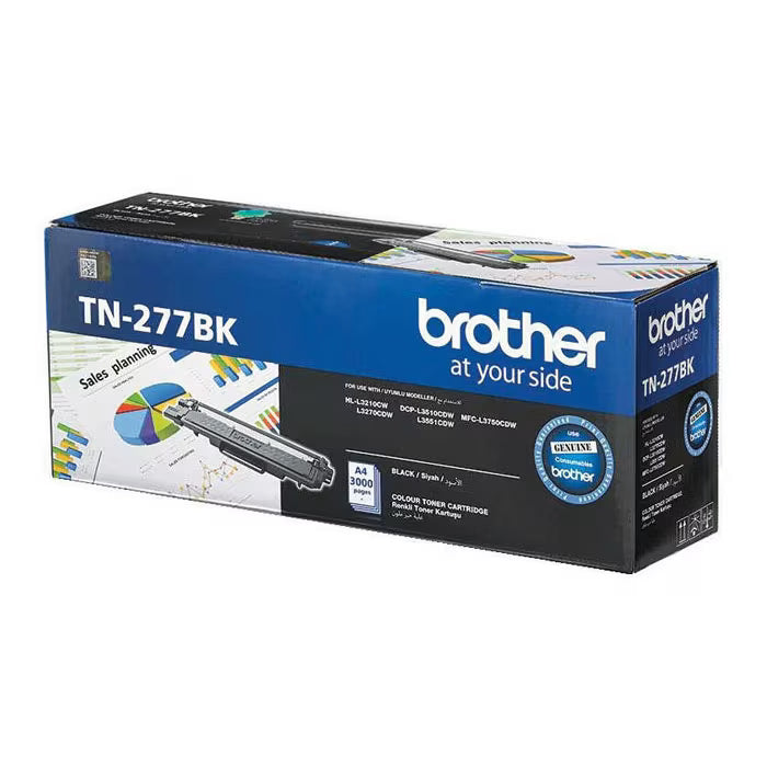 Brother TN-277 Black Original Toner – Genuine Brother High-Quality Printing