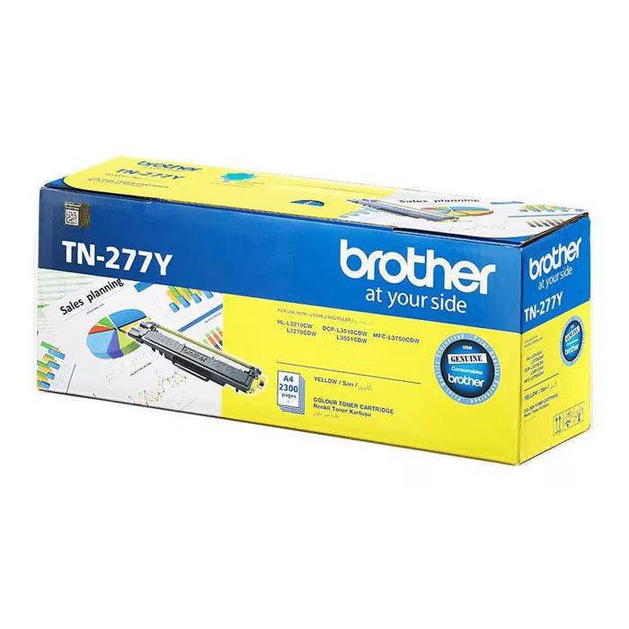 Brother TN-277 Yellow Original Toner – Genuine Brother High-Quality Printing