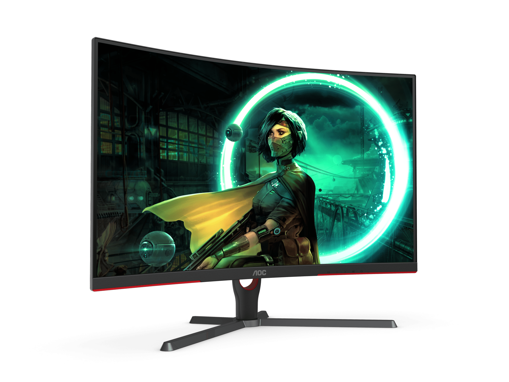 AOC CQ32G3SE – 31.5″ Curved QHD Gaming Monitor, 165 Hz, 1 ms, FreeSync Premium