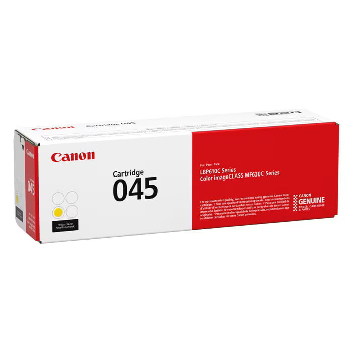 Canon 045 Yellow Original Toner Cartridge – Genuine Canon Laser Toner