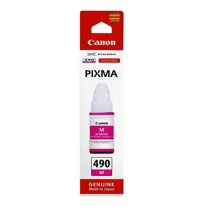Canon GI-490M Magenta Original Ink Cartridge Bottle (0665C001) – Genuine Canon Ink