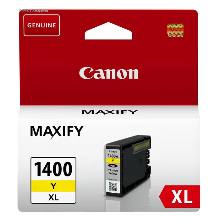 Canon PGI-1400XL Yellow Original Ink Cartridge – High Yield Genuine Canon Ink