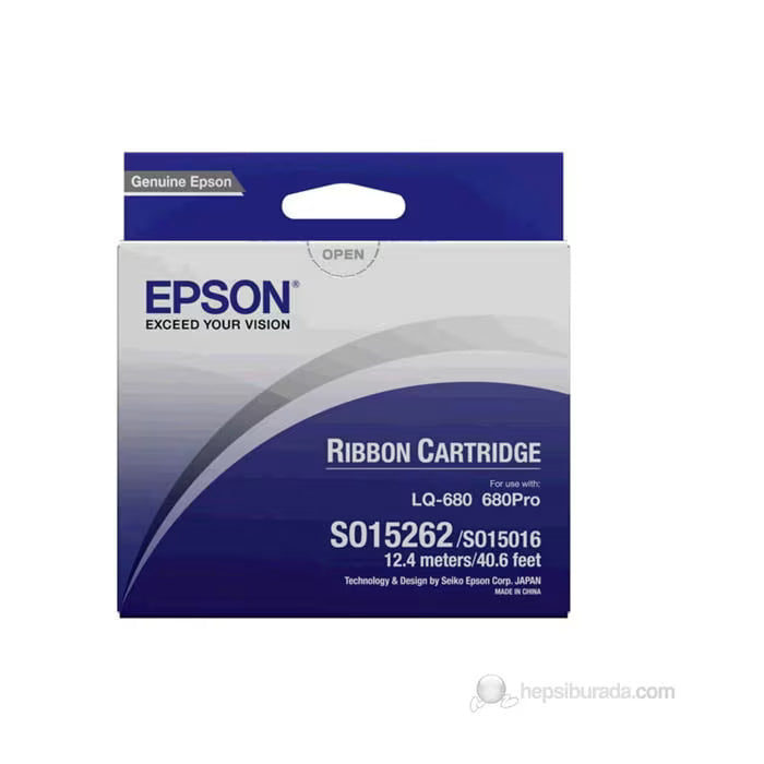 Epson LQ-680 Black Original Ribbon Cartridge (C13S015262) – Genuine Epson Ribbon