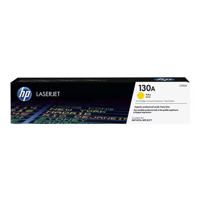 HP 130A Yellow Original Toner Cartridge (CF352A) – Genuine HP Toner