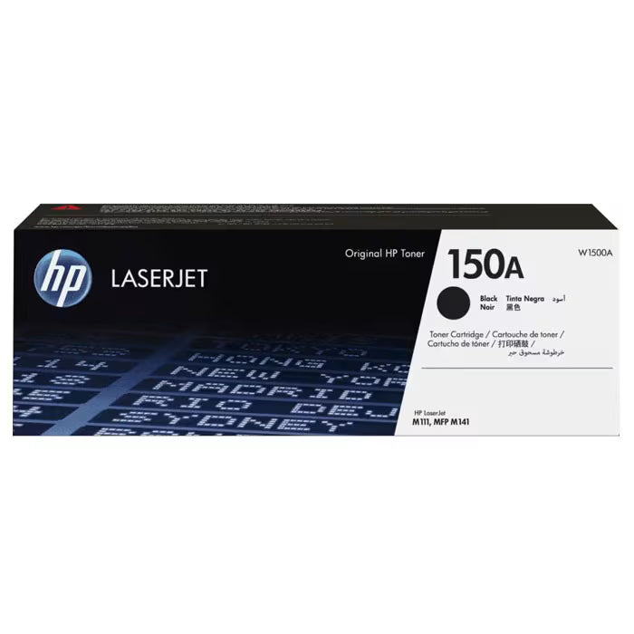 HP 150A Black Original Toner Cartridge (W1500A) – Genuine HP LaserJet Toner
