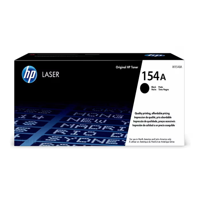 HP 154A Black Original Toner Cartridge (W1540A) – Genuine HP LaserJet Toner