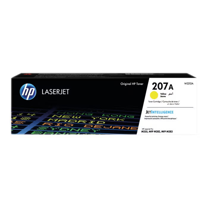 HP 207A Yellow Original Toner Cartridge (W2212A) – Genuine HP Toner