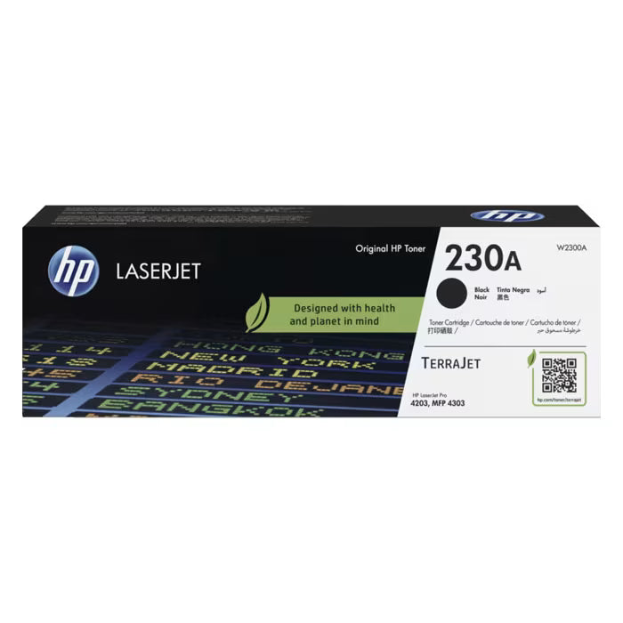 HP 230A Black Original Toner Cartridge (W2300A) – Genuine HP Printing