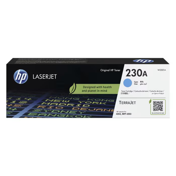 HP 230A Cyan Original Toner Cartridge (W2301A) – Genuine HP Printing
