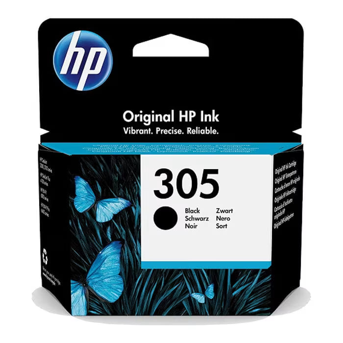 HP 305 Black Original Ink Cartridge (3YM61AE) – Genuine HP Ink
