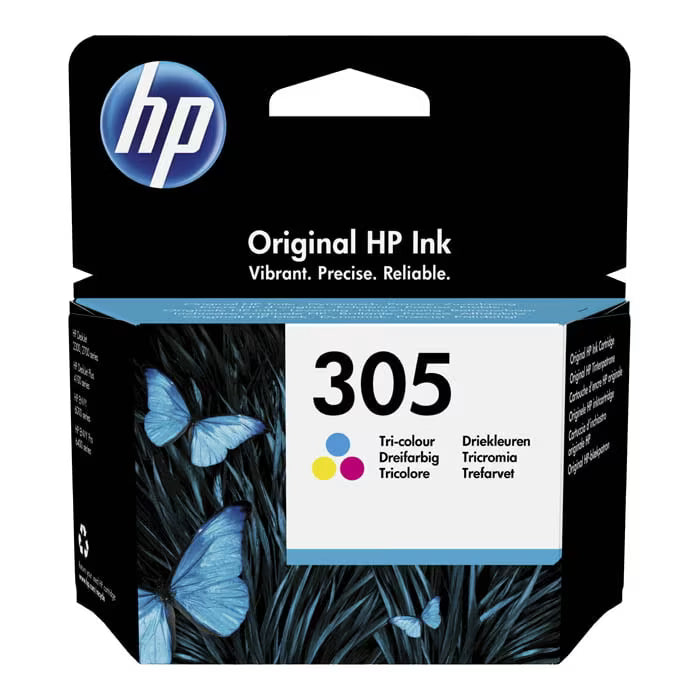 HP 305 Tri-color Original Ink Cartridge (3YM60AE) – Genuine HP Ink