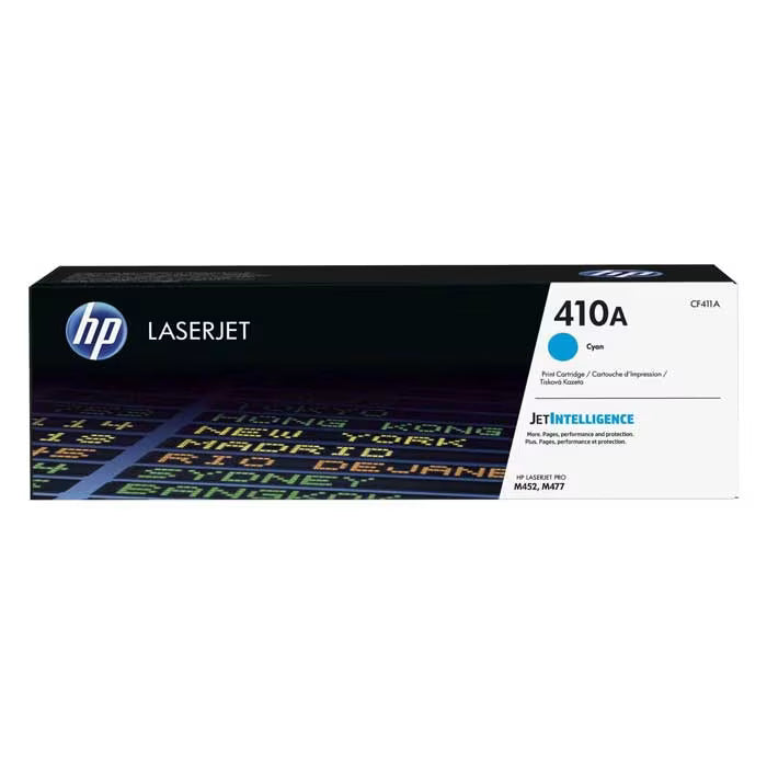 HP 410A Cyan Original Toner Cartridge (CF411A) – Genuine HP Toner