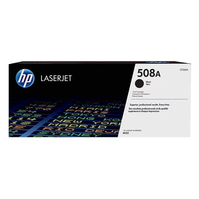 HP 508A Black Original Toner Cartridge (CF360A) – Genuine HP Toner