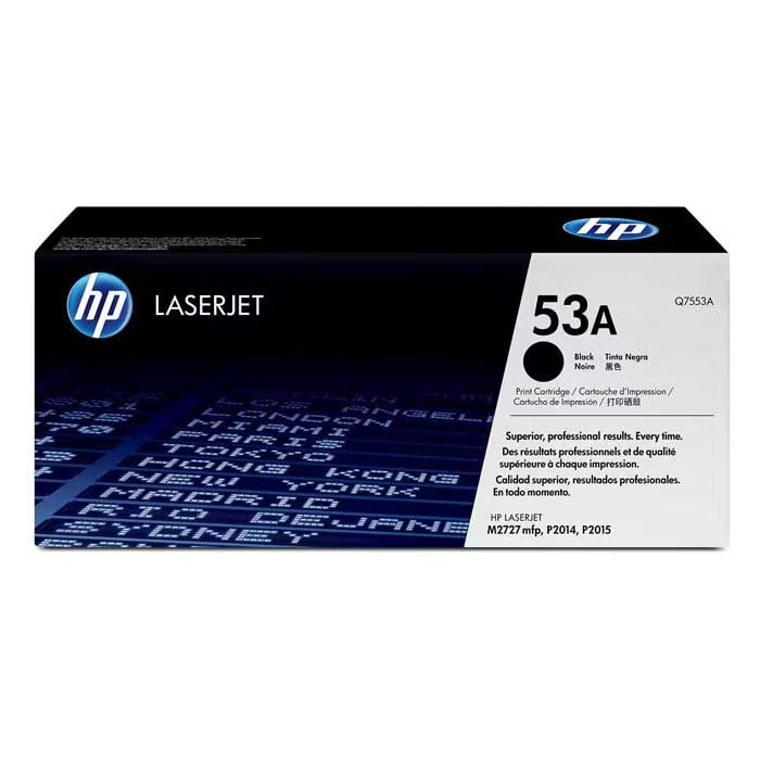 HP 53A Black Original Toner Cartridge (Q7553A) – Genuine HP Toner