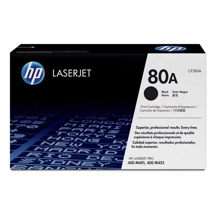 HP 80A Black Original Toner Cartridge (CF280A) – Genuine HP Toner