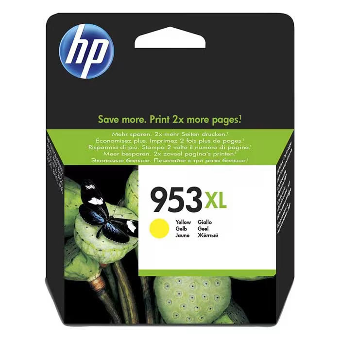 HP 953XL Yellow High Yield Original Ink Cartridge (F6U18AE) – Genuine HP Ink