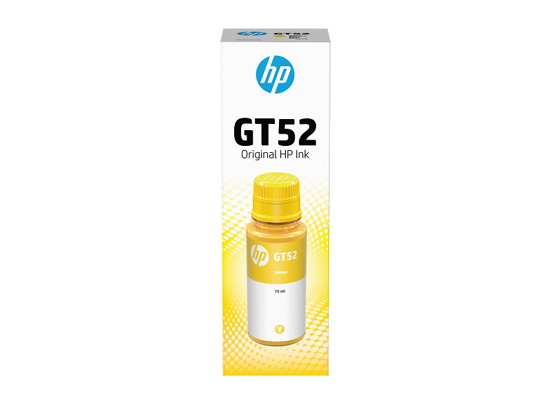 HP GT52 Yellow Original Ink Cartridge Bottle (M0H56AE) – Genuine HP Ink