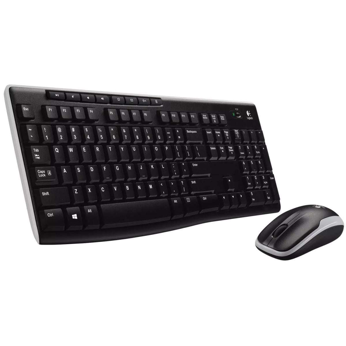 Logitech MK270 – Wireless Keyboard & Mouse Combo, 2.4GHz, Long Battery Life, Reliable Performance