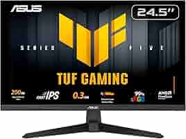 ASUS VG259Q5A – 24.5″ Fast IPS Gaming Monitor, 200 Hz, 0.3 ms, FreeSync Premium, HDR10