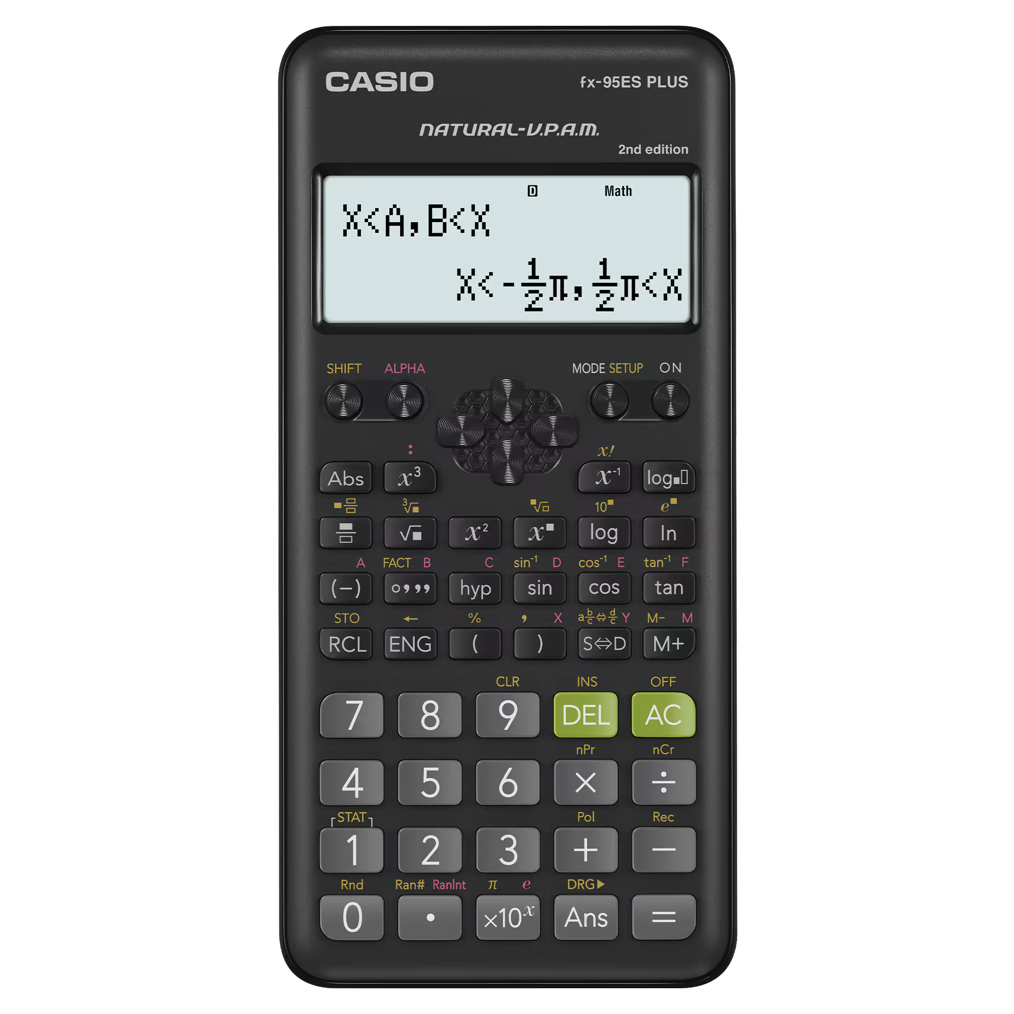 Casio FX-95ES Plus 2nd Edition Scientific Calculator – 274 Functions, Natural Display, Solar & Battery