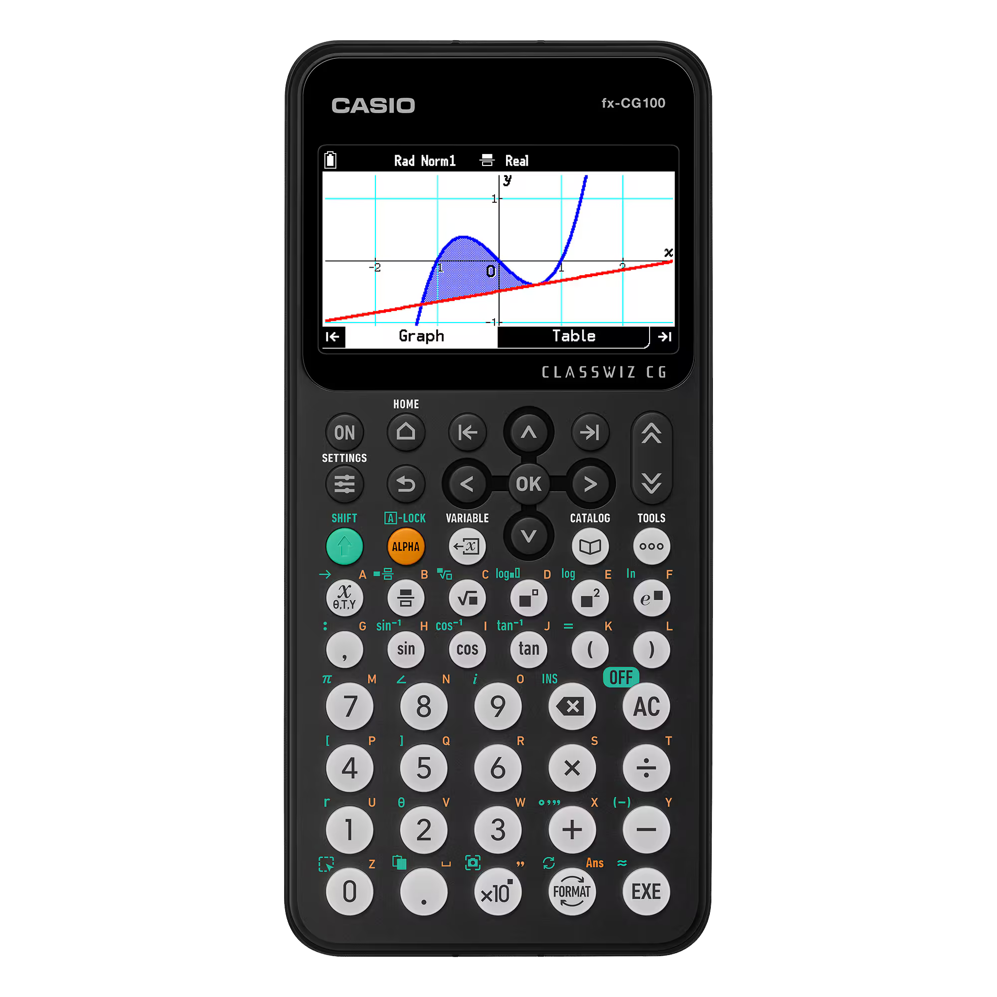 Casio fx-CG100 ClassWiz Color Graphing Calculator – 3D Graphing, Python, Exam Mode