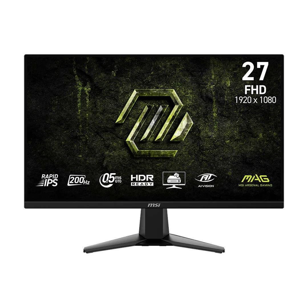 MSI MAG 275F E20 27" Gaming Monitor – FHD Rapid IPS, 200Hz, 0.5ms, Adaptive Sync, HDR Ready