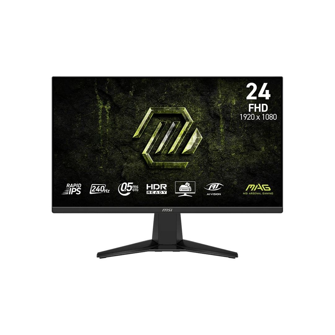 MSI MAG 245F X24 23.8" Gaming Monitor – FHD Rapid IPS, 240Hz, 0.5ms, AMD FreeSync Premium, HDR Ready