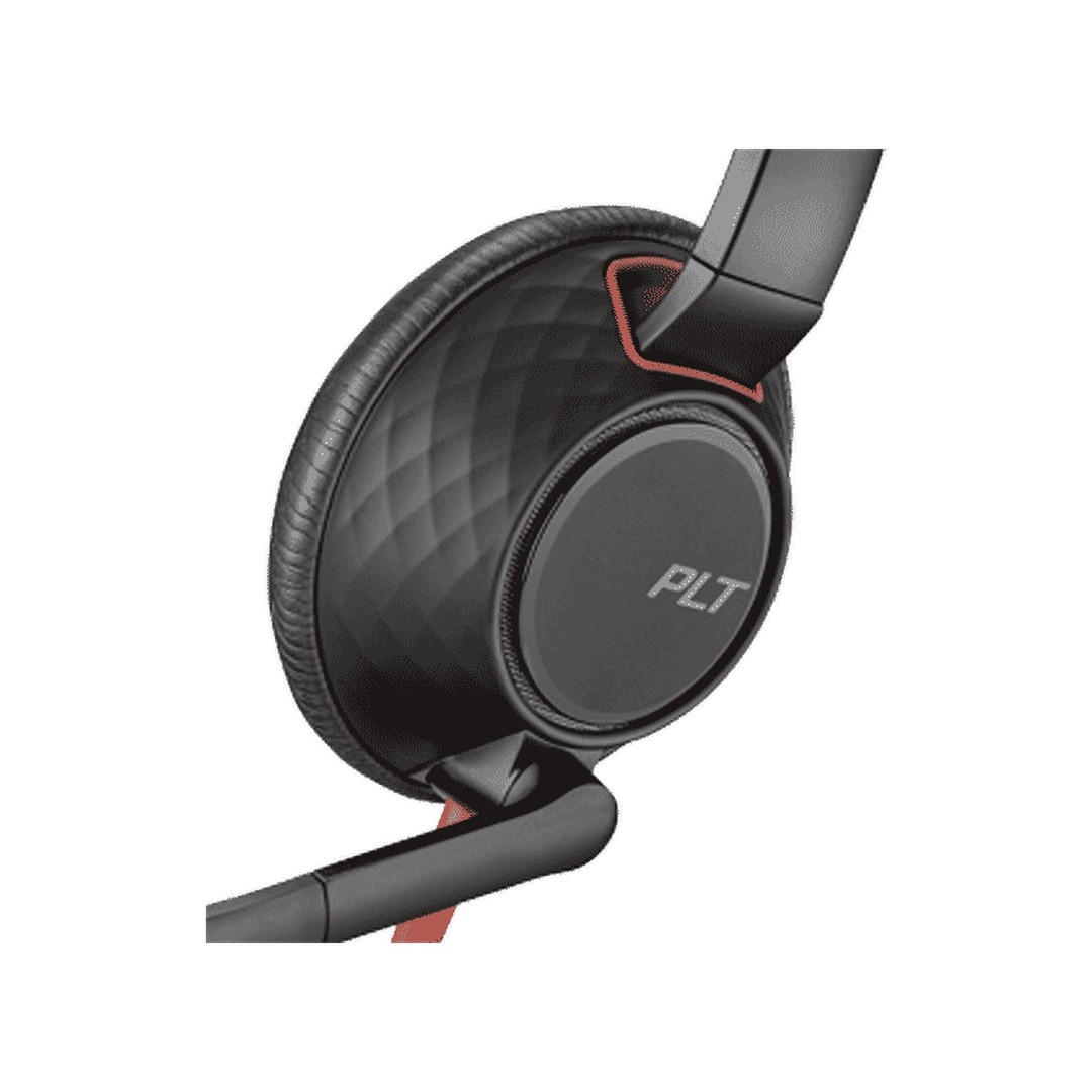 Poly Blackwire 5220 Stereo USB-C Headset with 3.5mm and USB-A Adapter