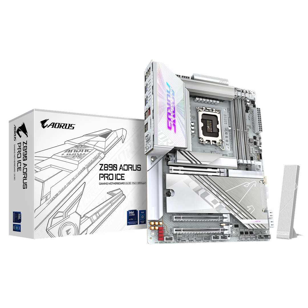 GIGABYTE Z890 AORUS PRO ICE Intel Socket 1851 ATX Motherboard, WiFi 7 (BE200)