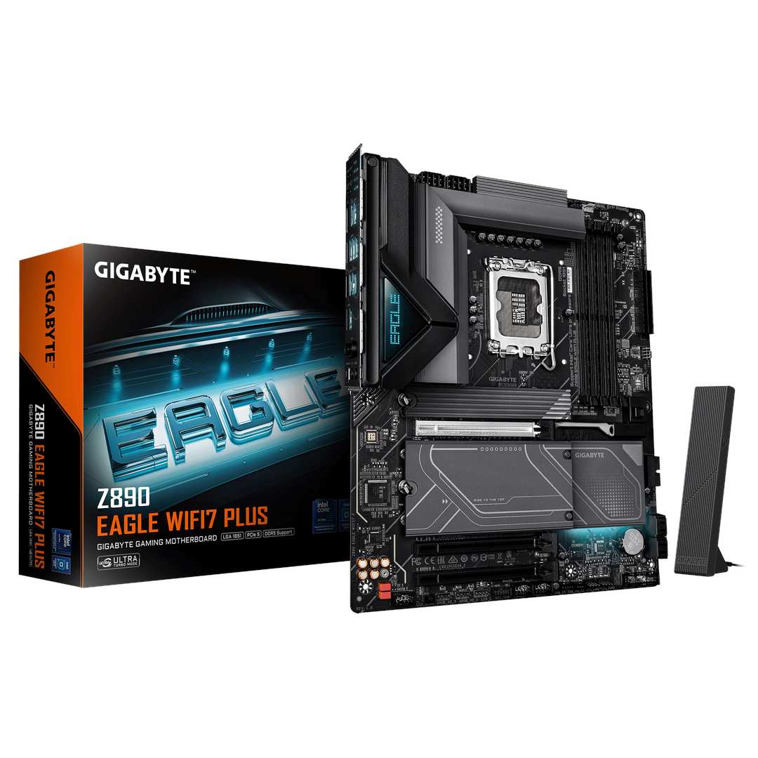GIGABYTE Z890 EAGLE WIFI7 PLUS Intel Socket 1851 ATX Motherboard, BE200 WiFi 7