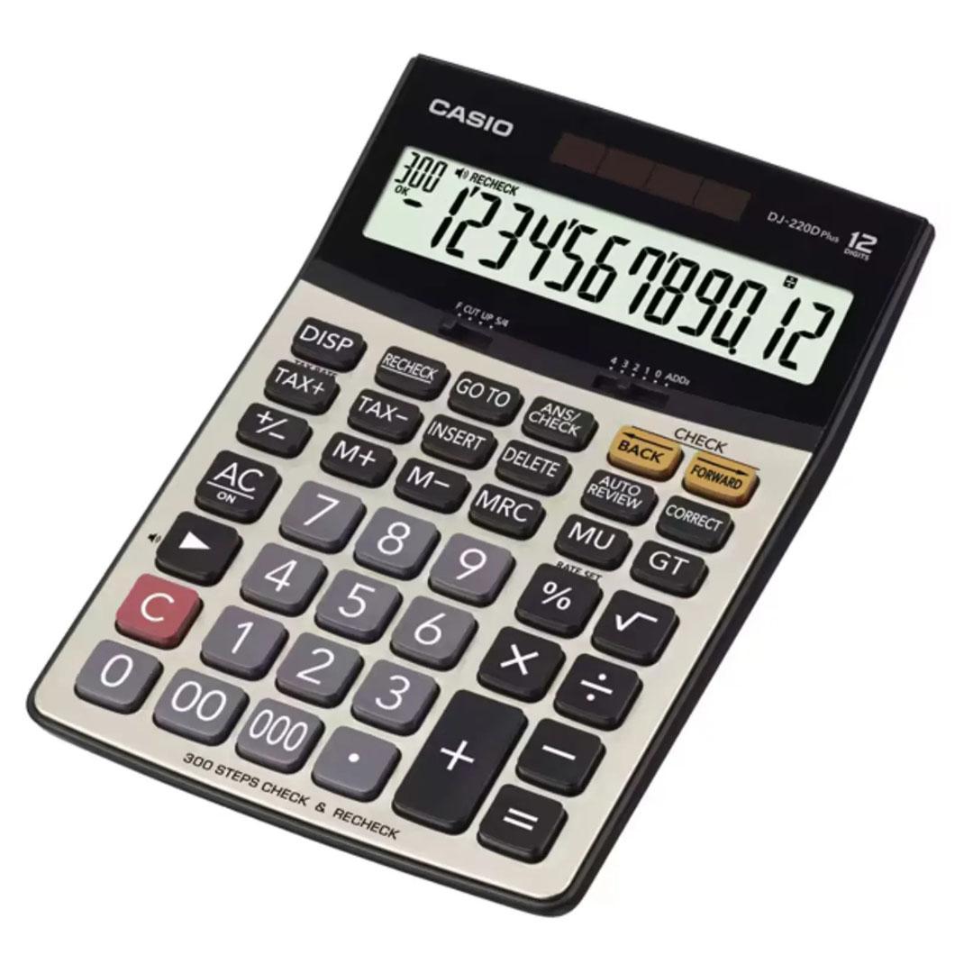 Casio DJ-220D Plus Desktop Calculator (12-Digit)