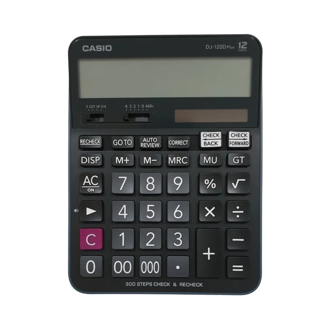 Casio DJ-120D Plus 12-Digit Check & Correct Desktop Calculator
