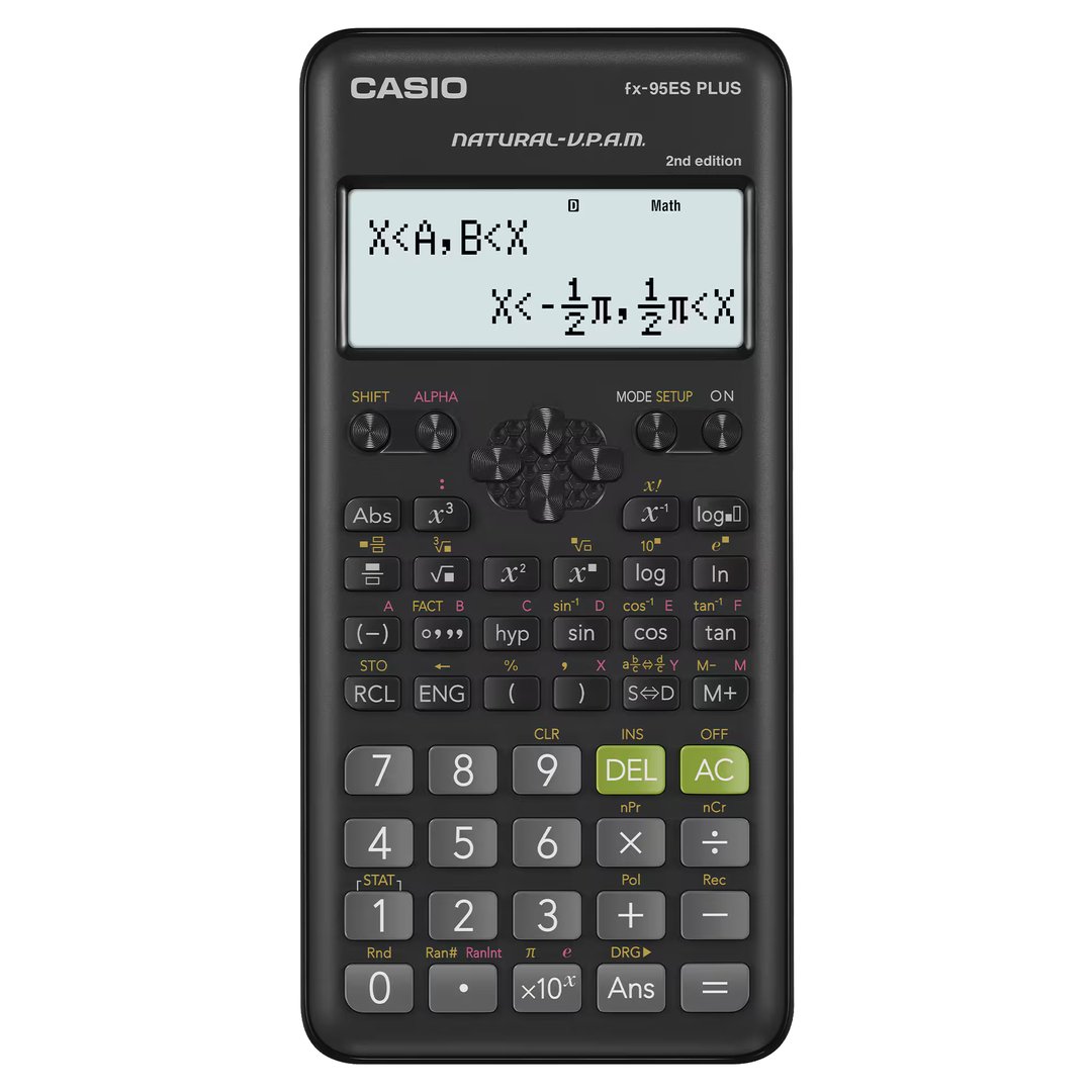 Casio fx-95ES Plus 2nd Edition Scientific Calculator, 274 Functions, Natural Textbook Display, Solar & Battery
