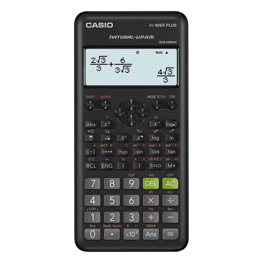 Casio fx-82ES Plus 2nd Edition Scientific Calculator, 252 Functions, Natural Textbook Display
