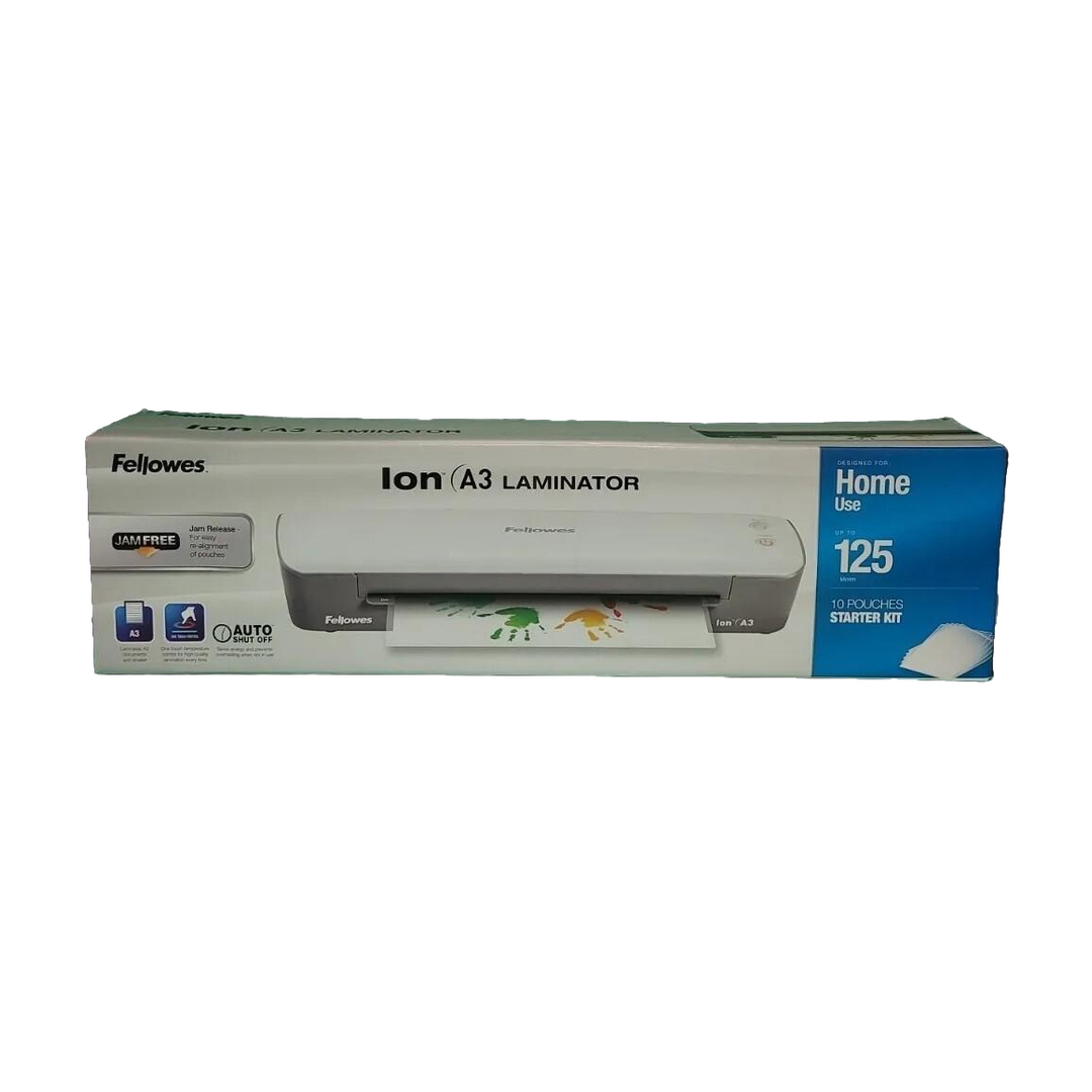 Fellowes Ion A3 Laminator, 80–125 Micron, White/Grey