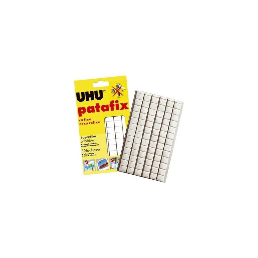 UHU Patafix Yellow Removable Adhesive Pads – 80 Pieces