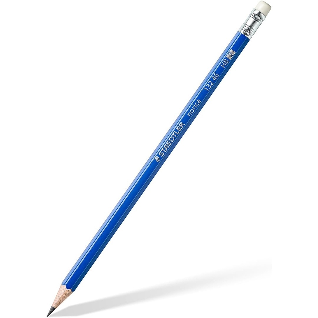 Staedtler Noris 132 HB Pencils with Eraser (Box of 12)