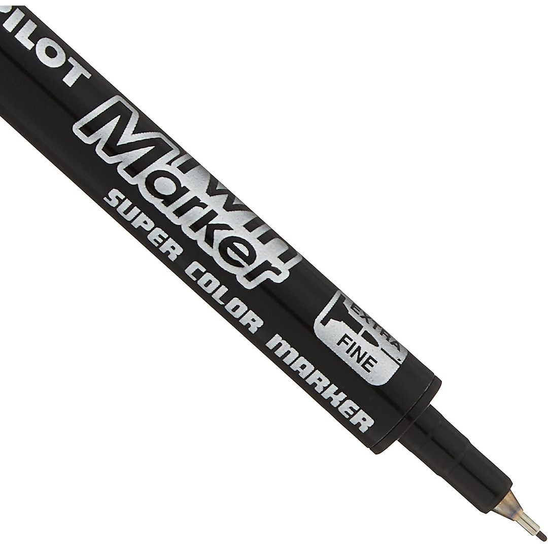 Pilot SCA-TM Twin Marker, Fine & Extra Fine, Black, Xylene-Free