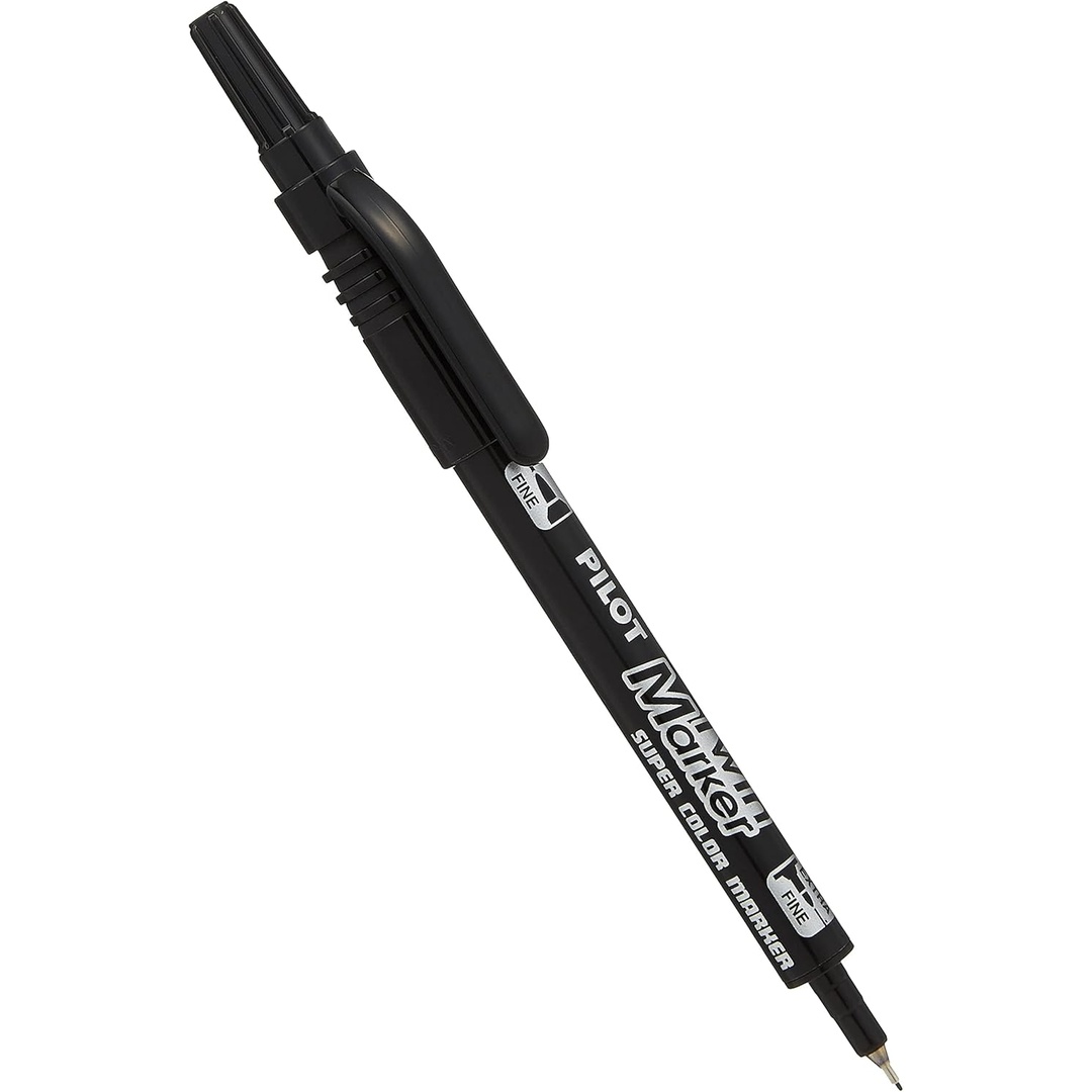 Pilot SCA-TM Twin Marker, Fine & Extra Fine, Black, Xylene-Free
