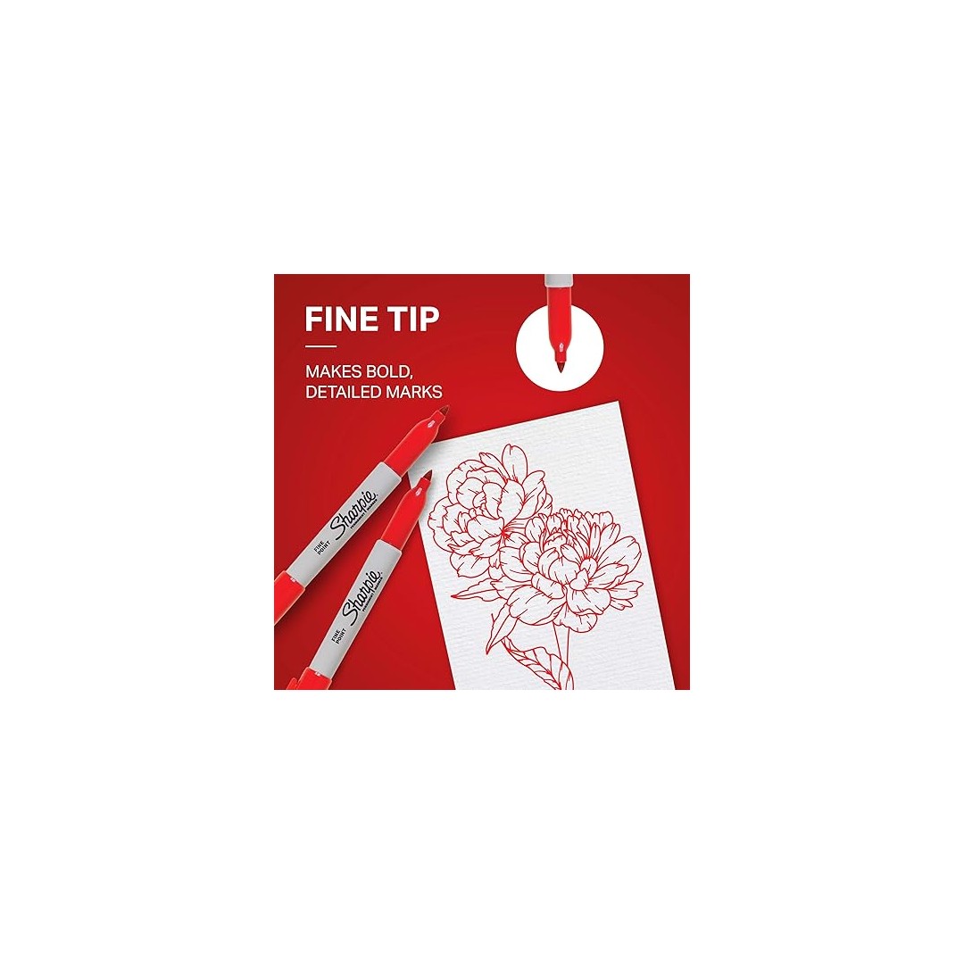 Sharpie 30002 Fine Point Permanent Marker – Red