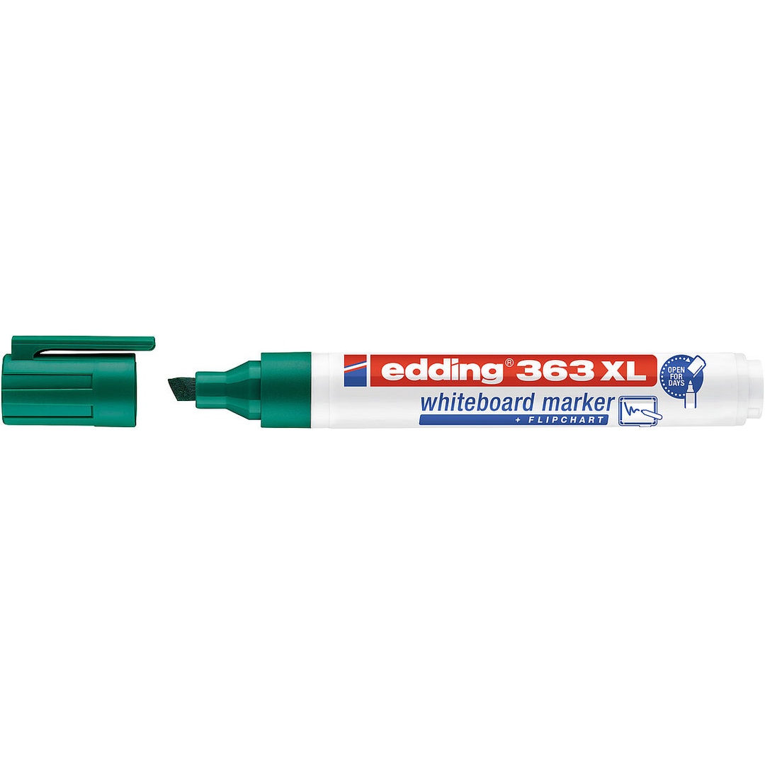 edding 363 XL Whiteboard & Flipchart Marker – Chisel Tip 1–5 mm – Refillable – Made in Germany