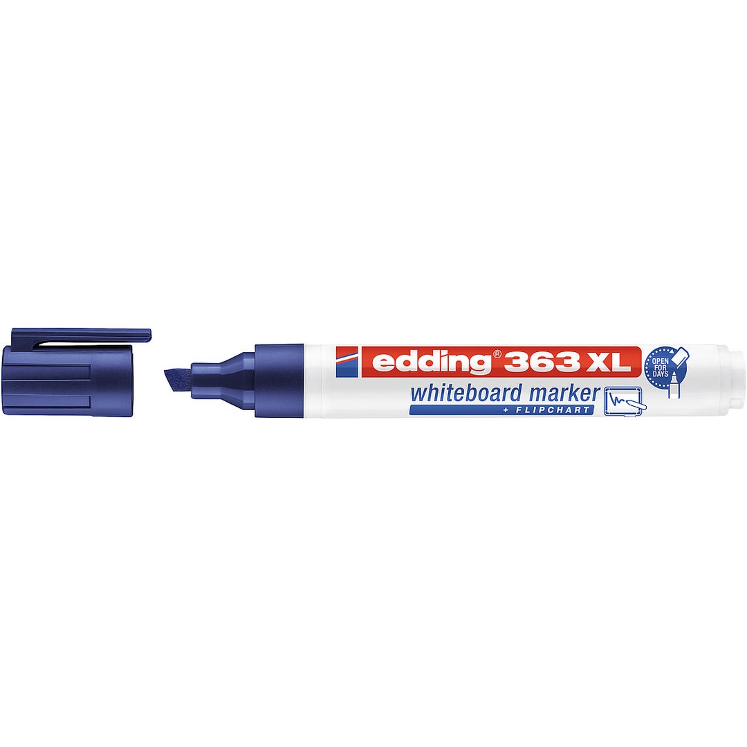 edding 363 XL Whiteboard & Flipchart Marker – Chisel Tip 1–5 mm – Refillable – Made in Germany