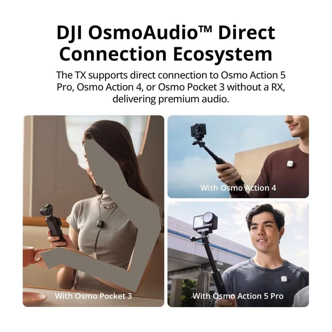DJI Mic Mini Wireless Lavalier Microphone (1 TX + 1 RX)
