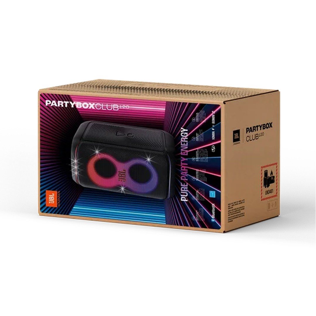 JBL PartyBox Stage 320 Portable Party Speaker with 240W Sound, Light Show, Wheels and 18-Hour Battery